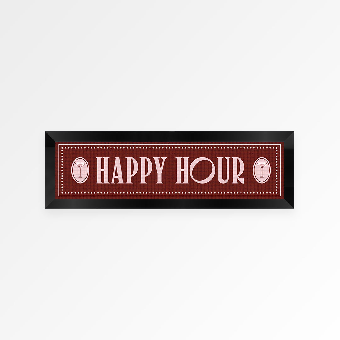 Happy Hour Panoramic Framed Print