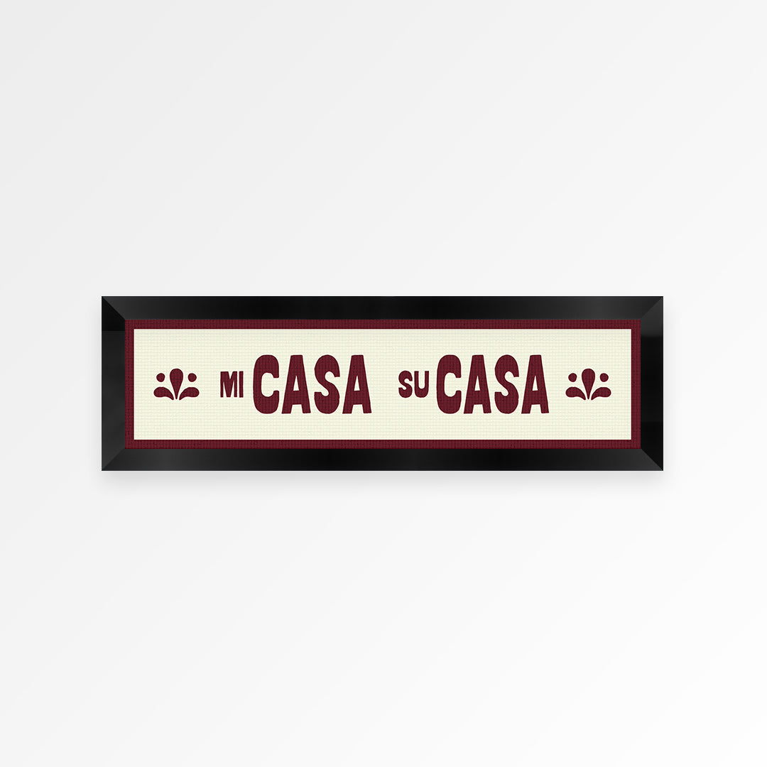 Mi Casa Su Casa Panoramic Framed Print