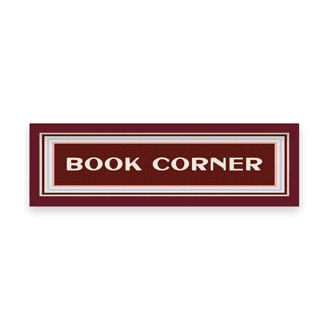 Book Corner Panoramic Framed Print