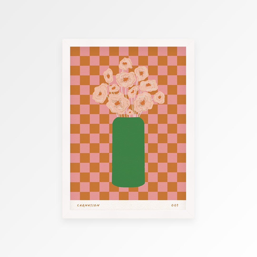 Carnation January Birth Flower Print