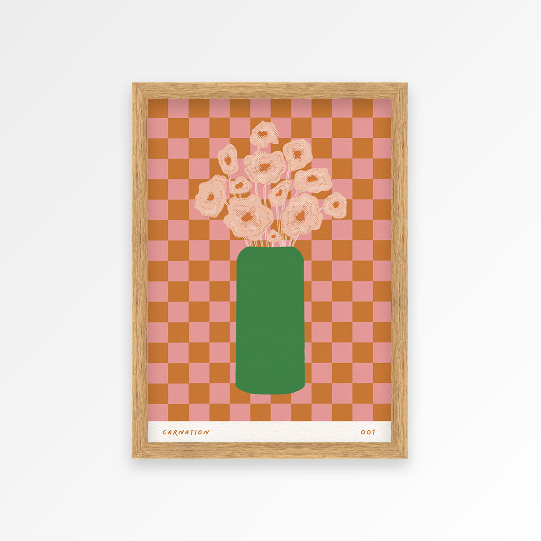 Carnation January Birth Flower Print