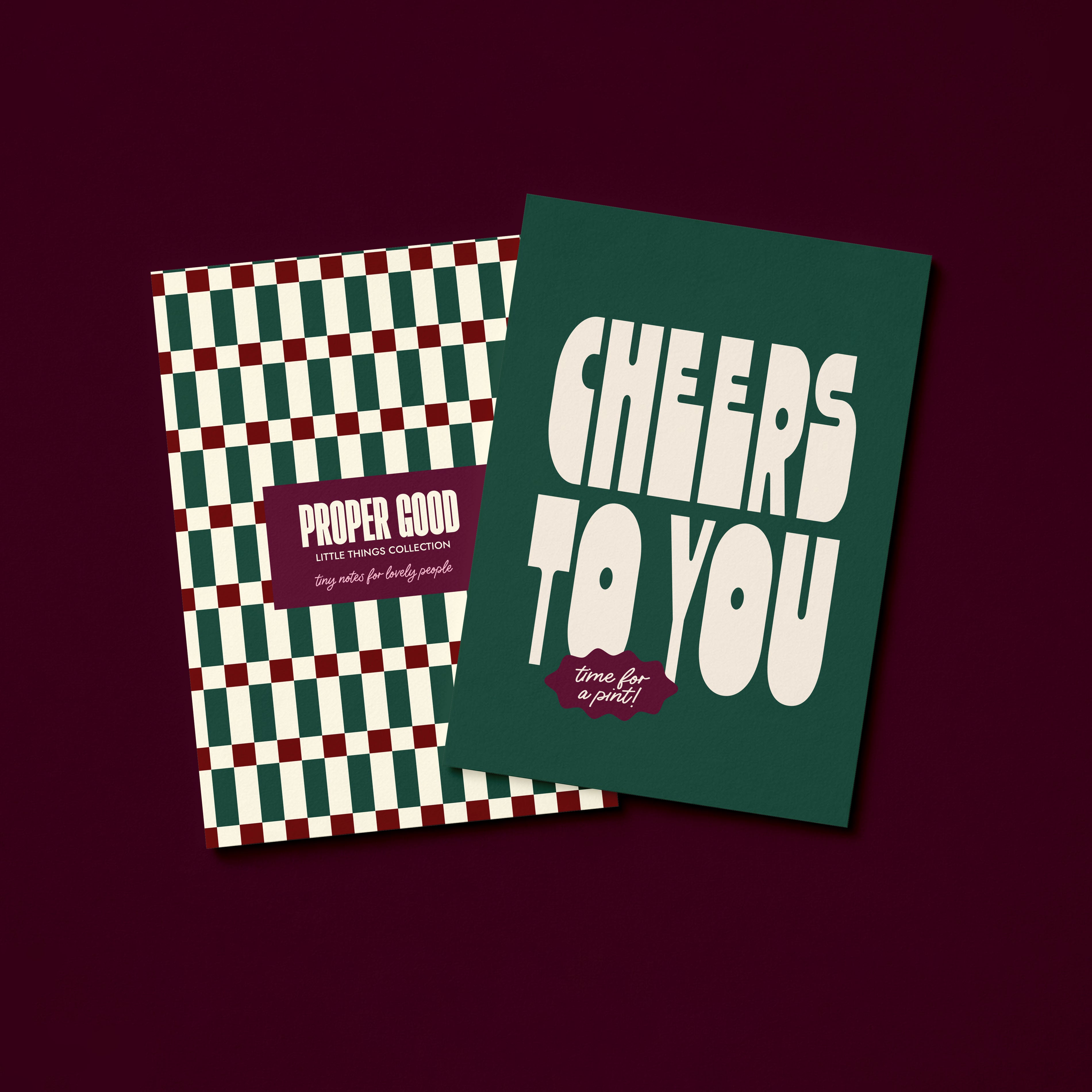 Mini Congratulations Greetings Card | Cheers To You