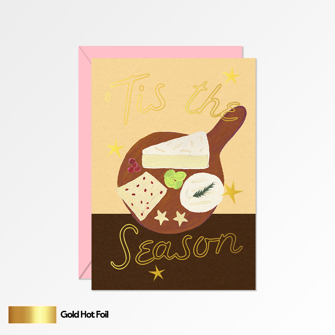 Tis The Season Cheese Christmas Card