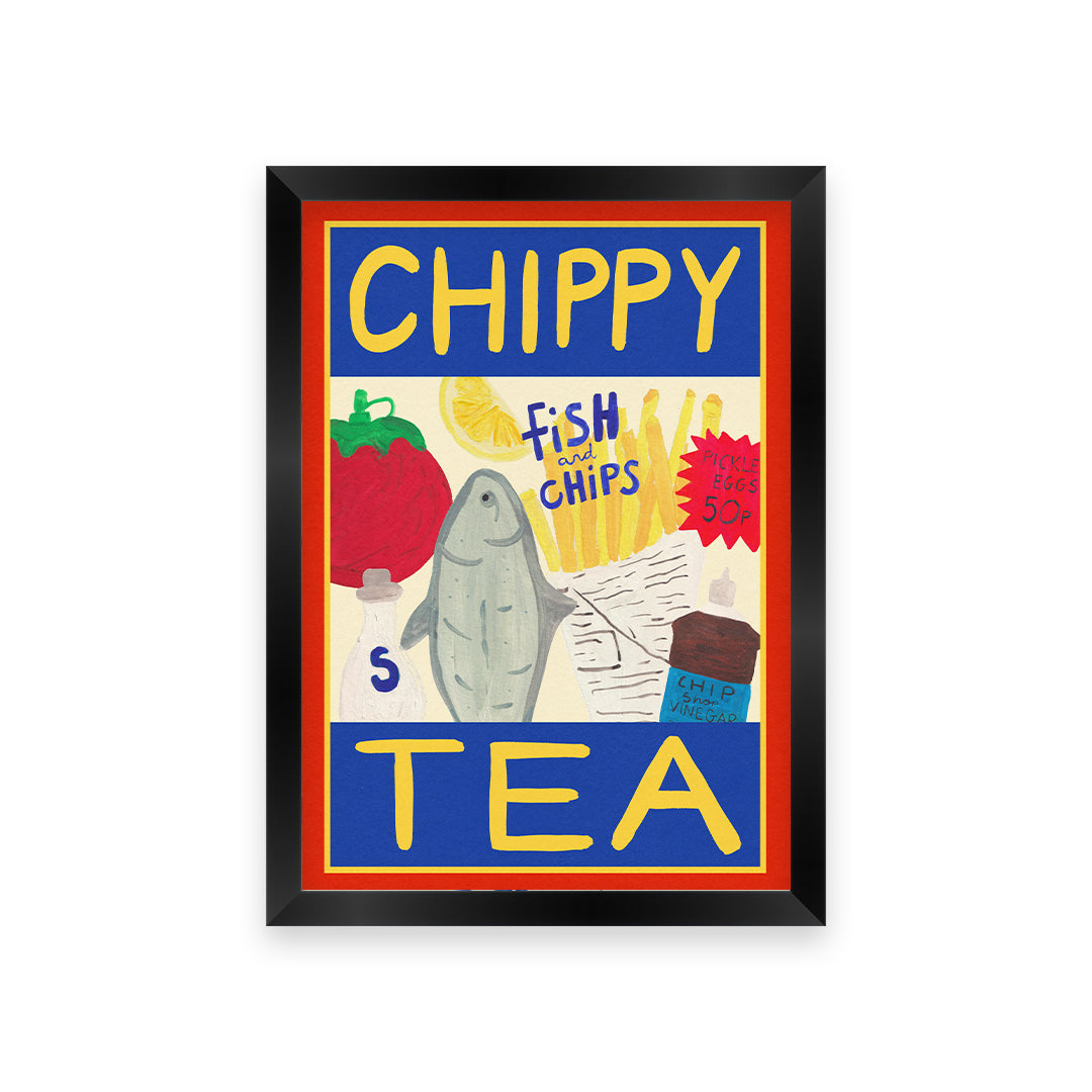 Chippy Tea Hand Painted Print