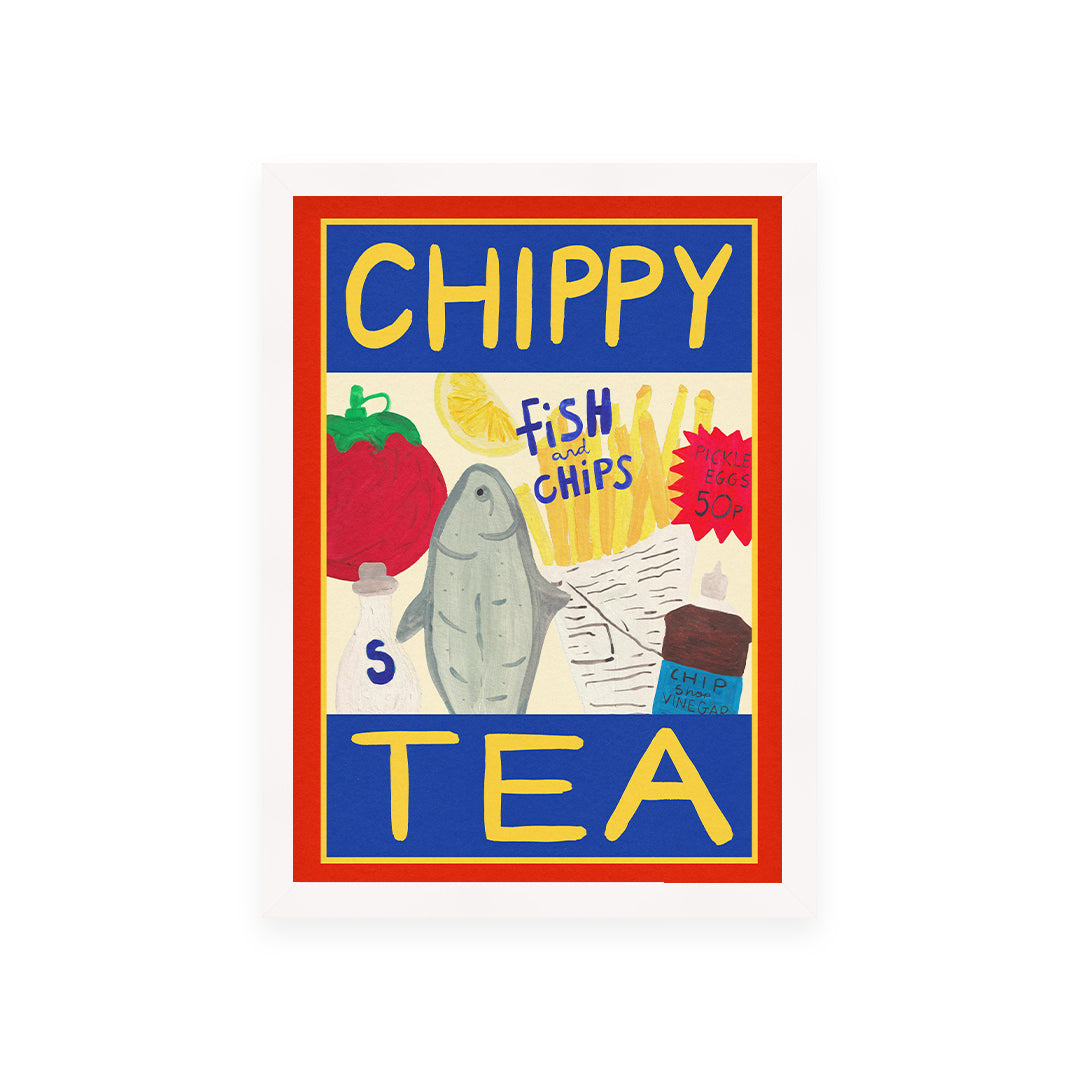 Chippy Tea Hand Painted Print
