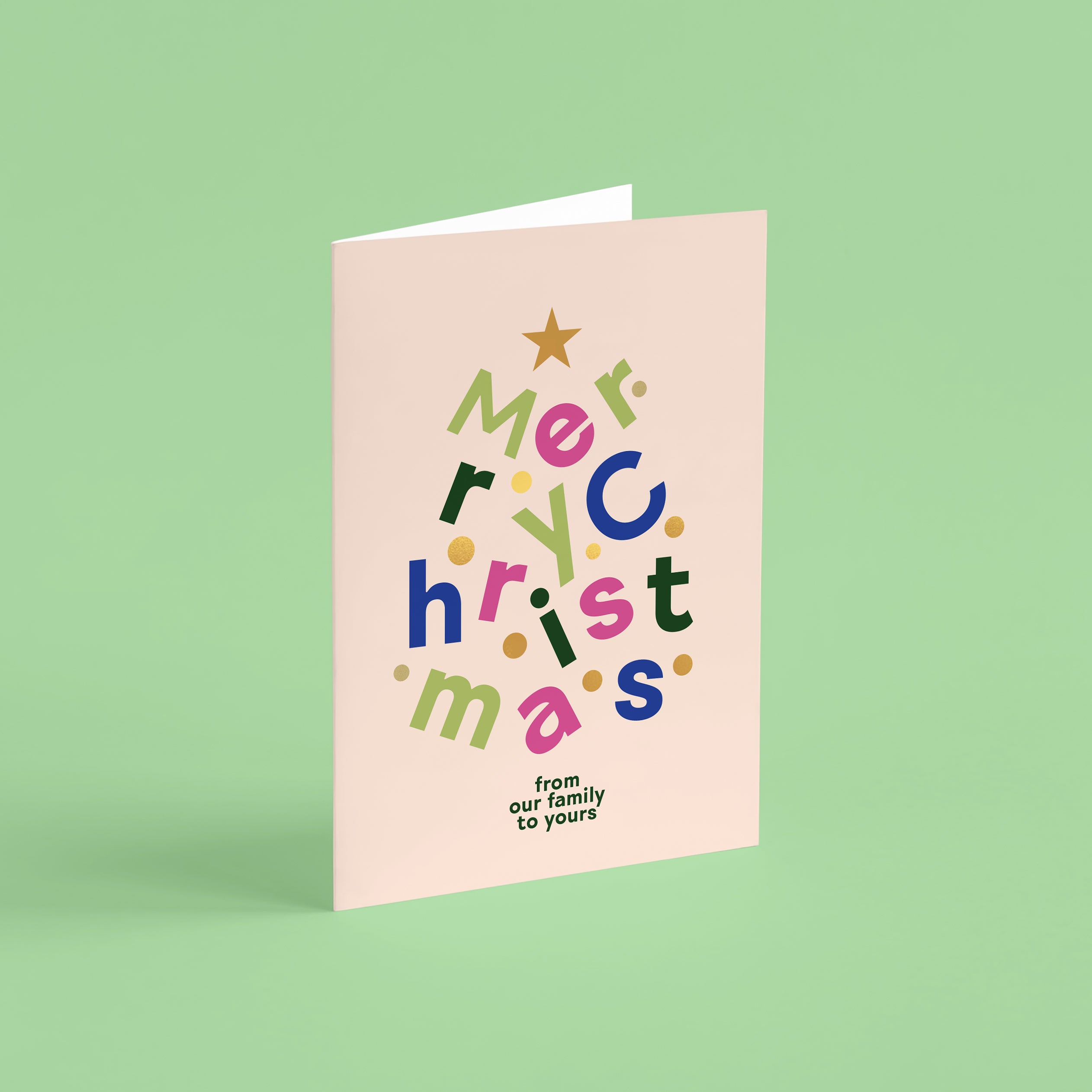 Christmas Tree Foiled Card