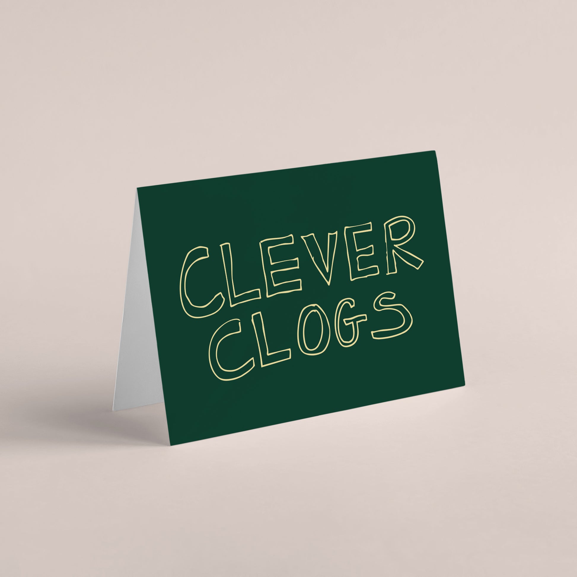 Clever Clogs Congrats Card