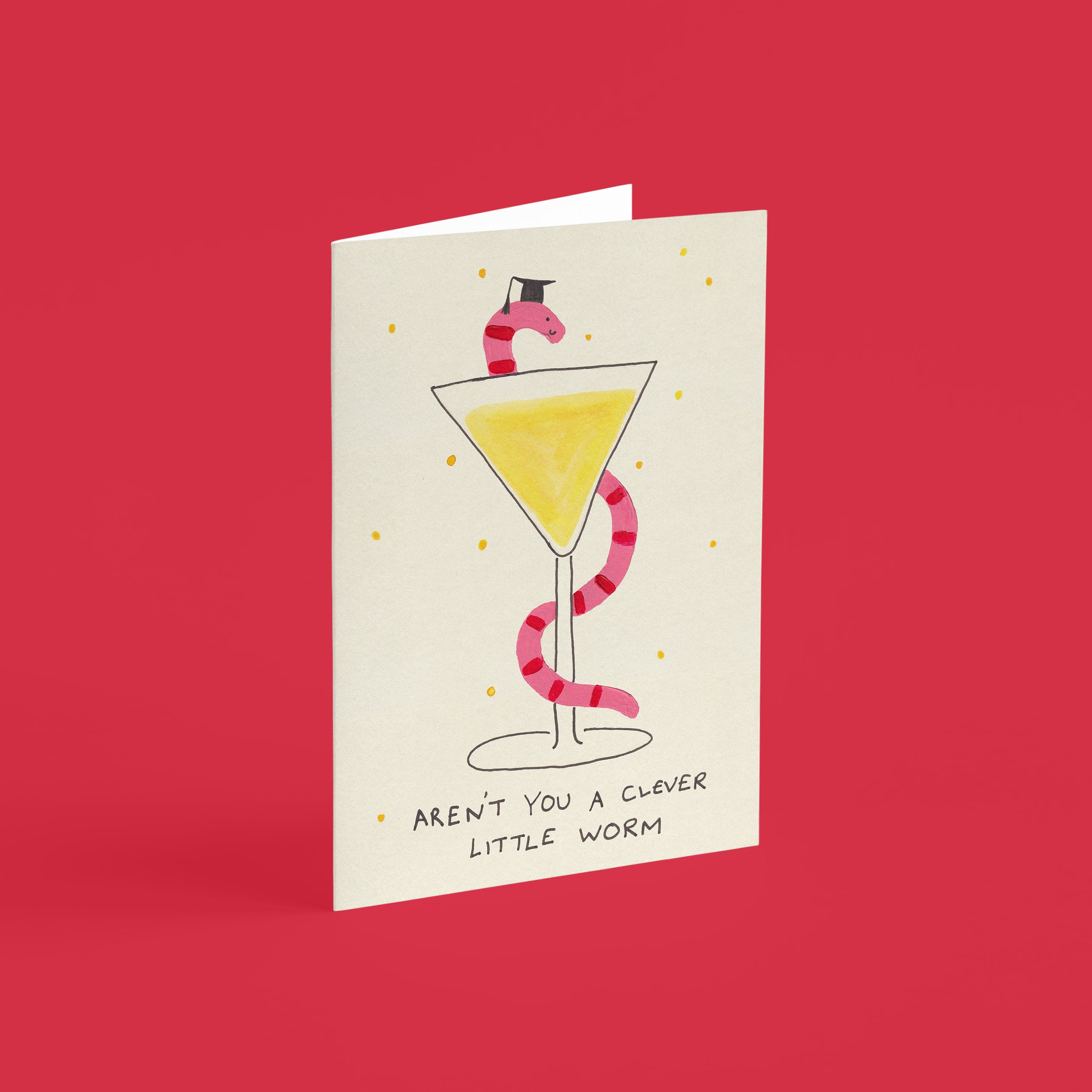 Worm Graduation Card