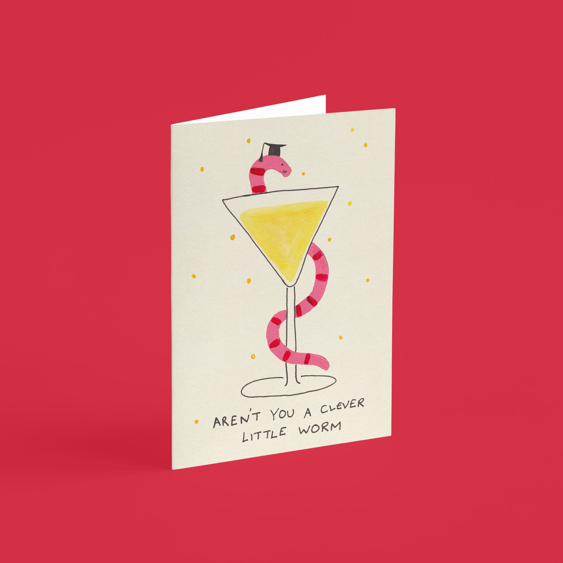 Worm Graduation Card