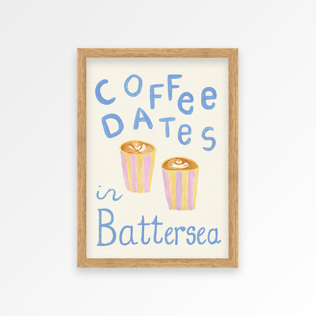 Coffee Dates Hand Painted Print - Personalise Me
