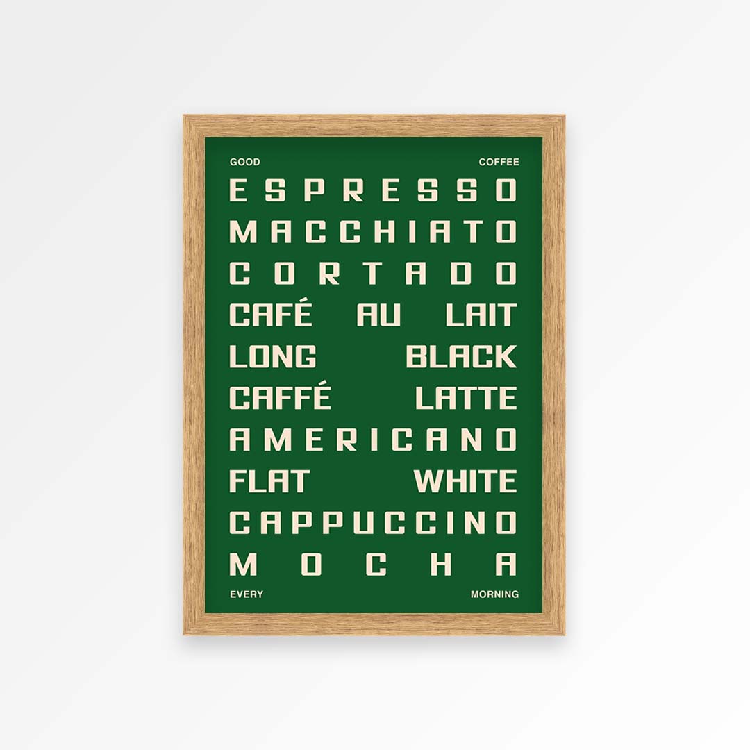 Coffee Guide Print