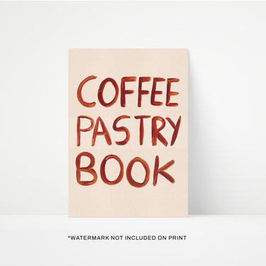 Coffee Pastry Book Print