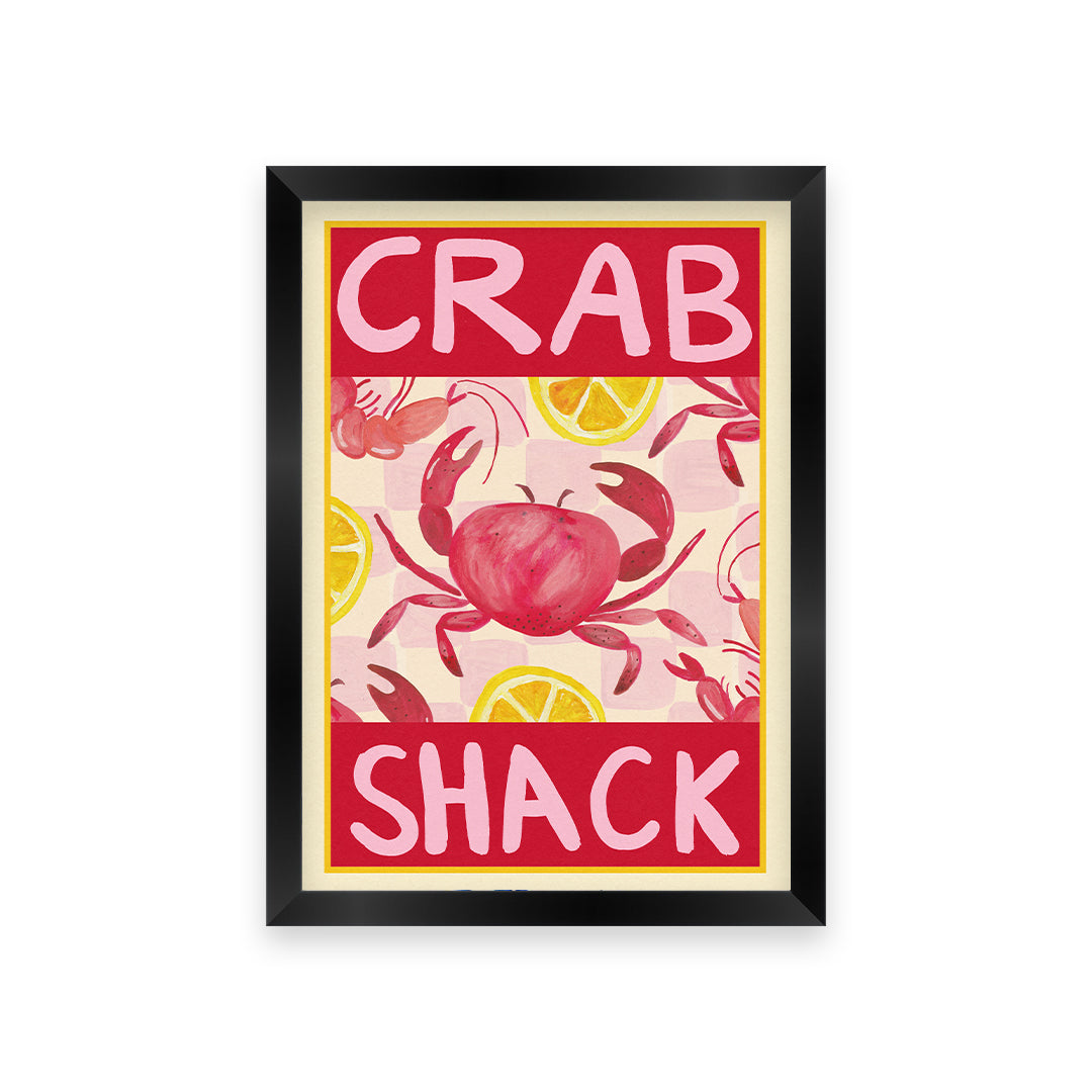 Crab Shack Hand Painted Print
