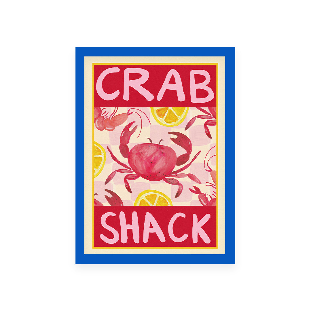 Crab Shack Hand Painted Print
