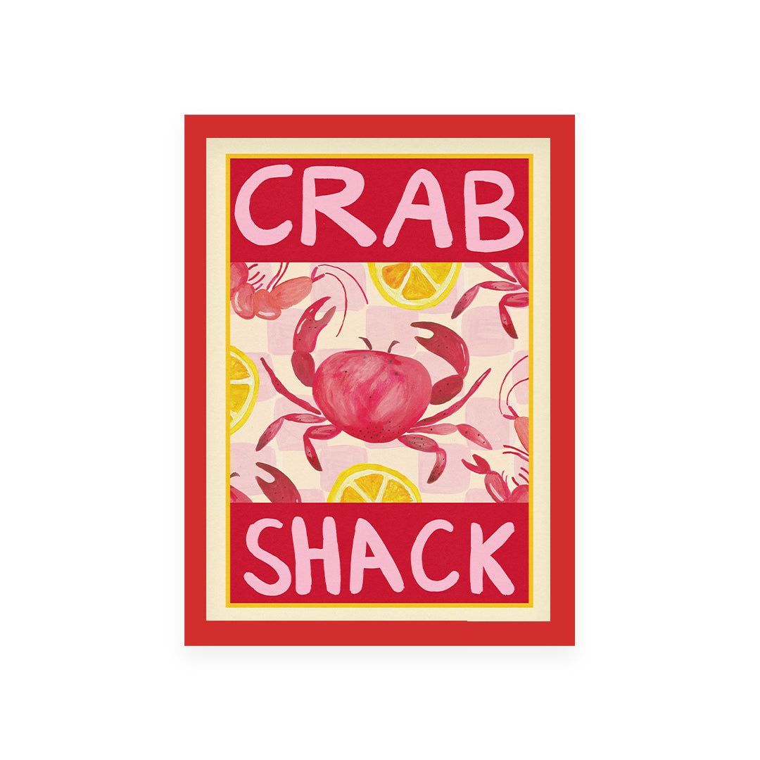 Crab Shack Hand Painted Print
