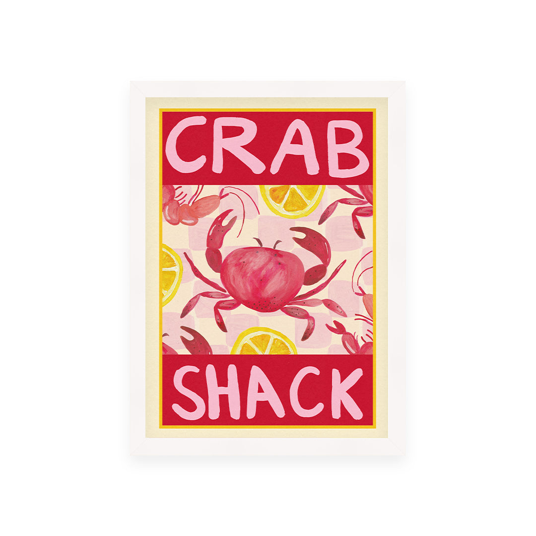 Crab Shack Hand Painted Print