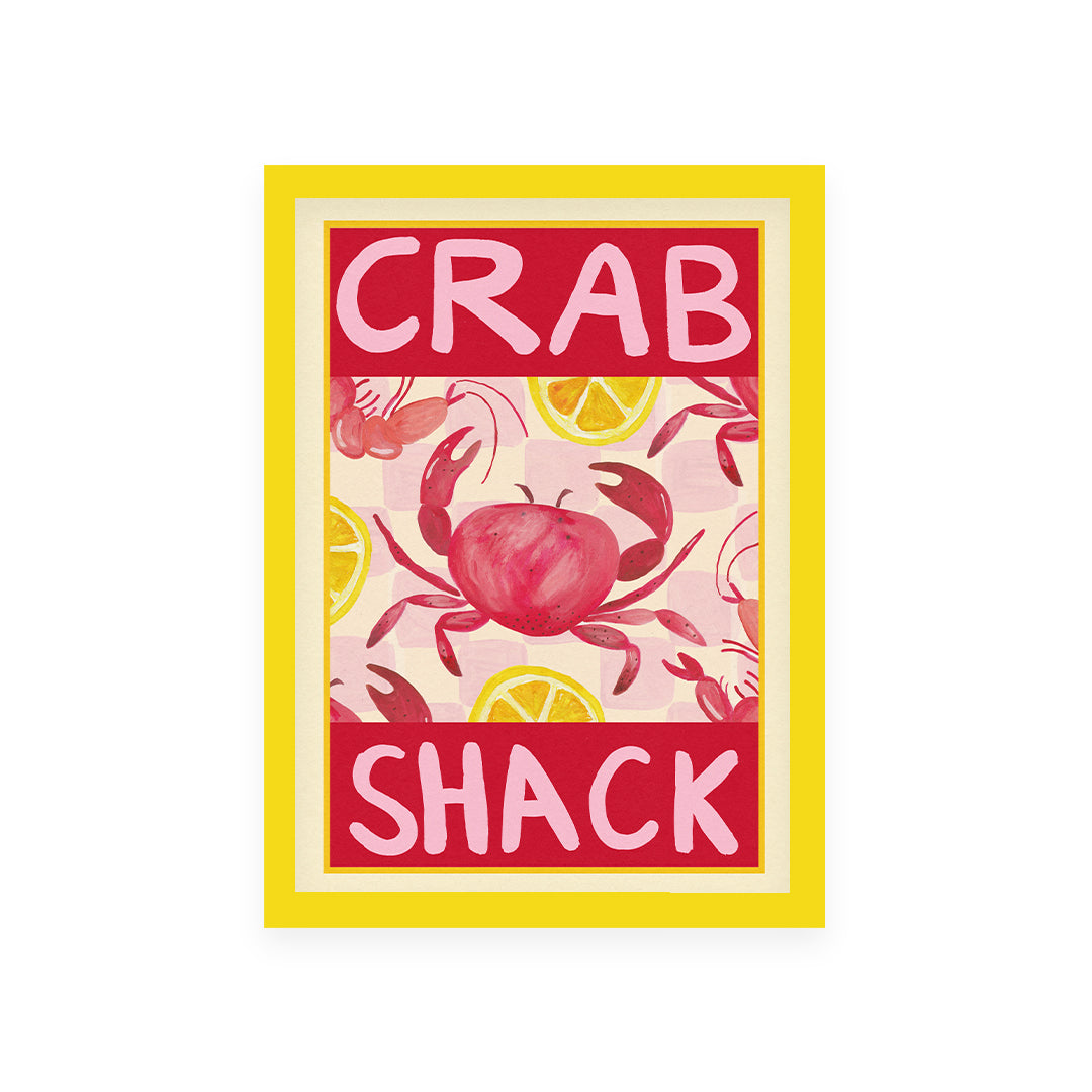 Crab Shack Hand Painted Print