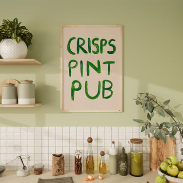 Crisps Pint Pub Print