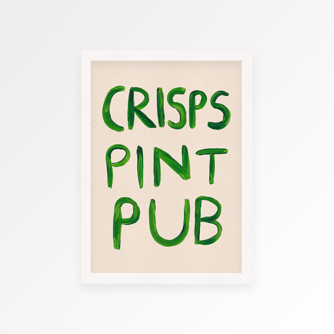 Crisps Pint Pub Print