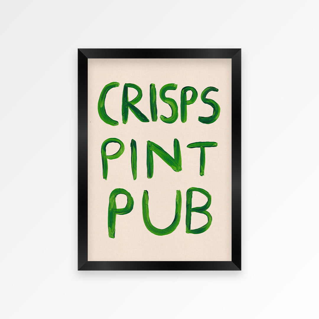Crisps Pint Pub Print