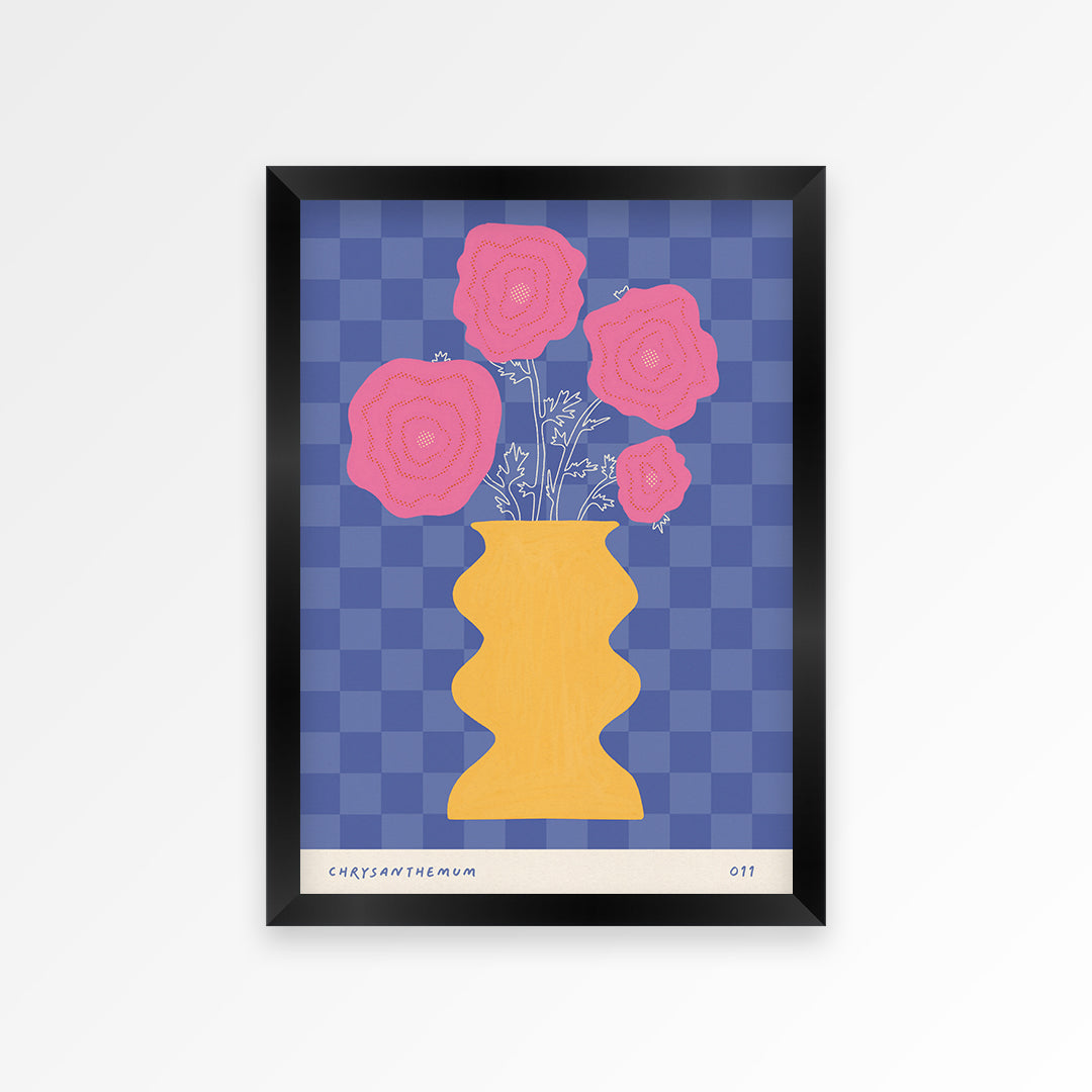 Chrysanthemum November Birth Flower Print