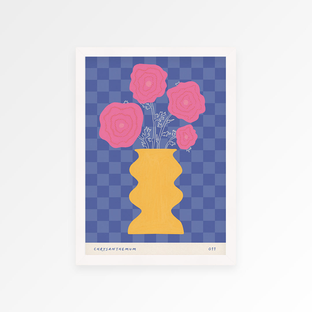 Chrysanthemum November Birth Flower Print