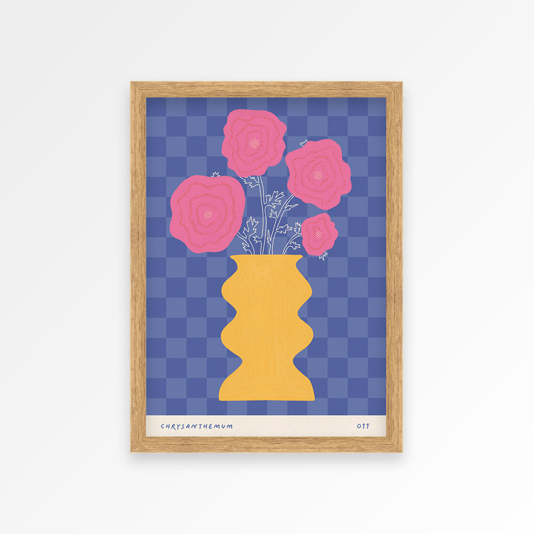Chrysanthemum November Birth Flower Print