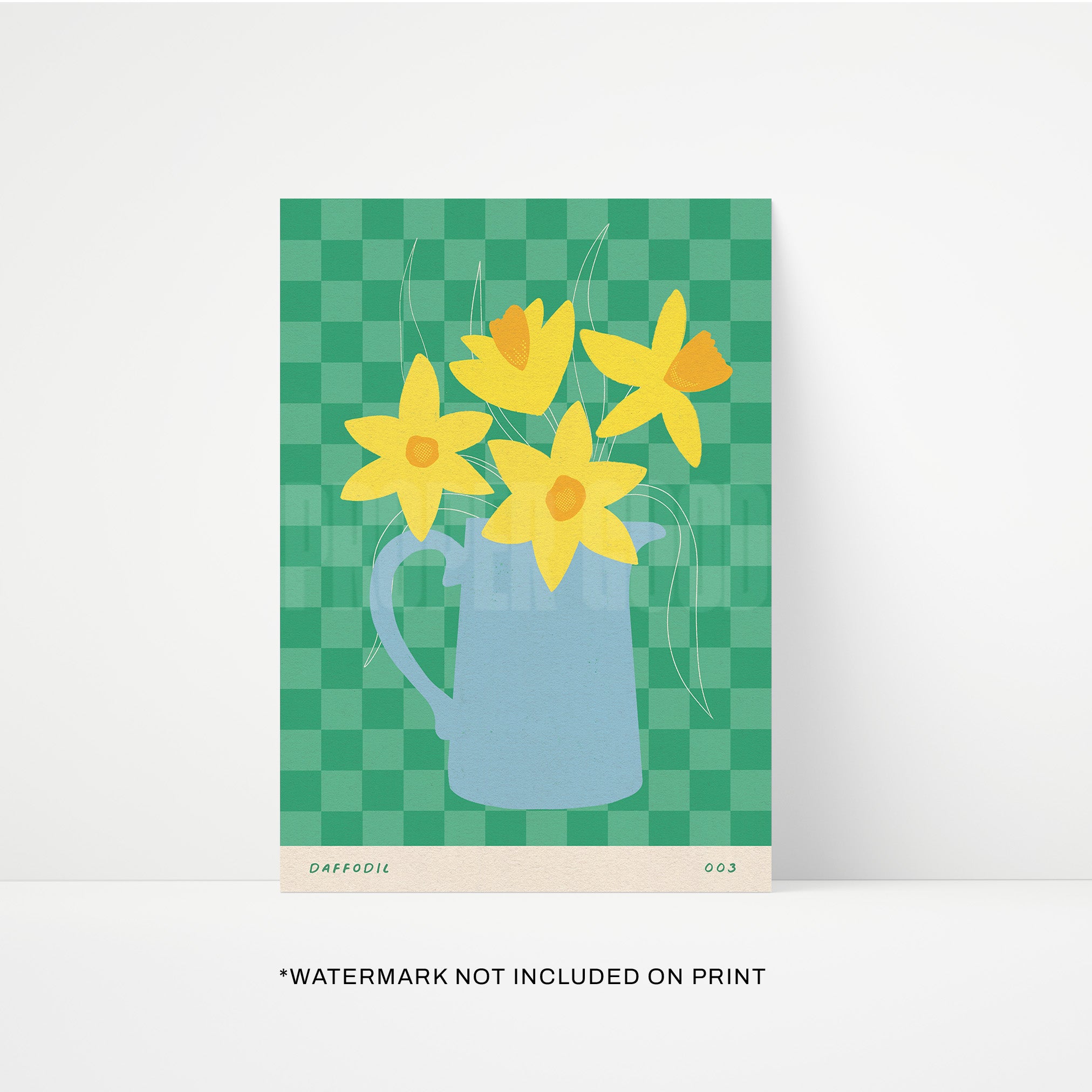 Daffodil March Birth Flower Print