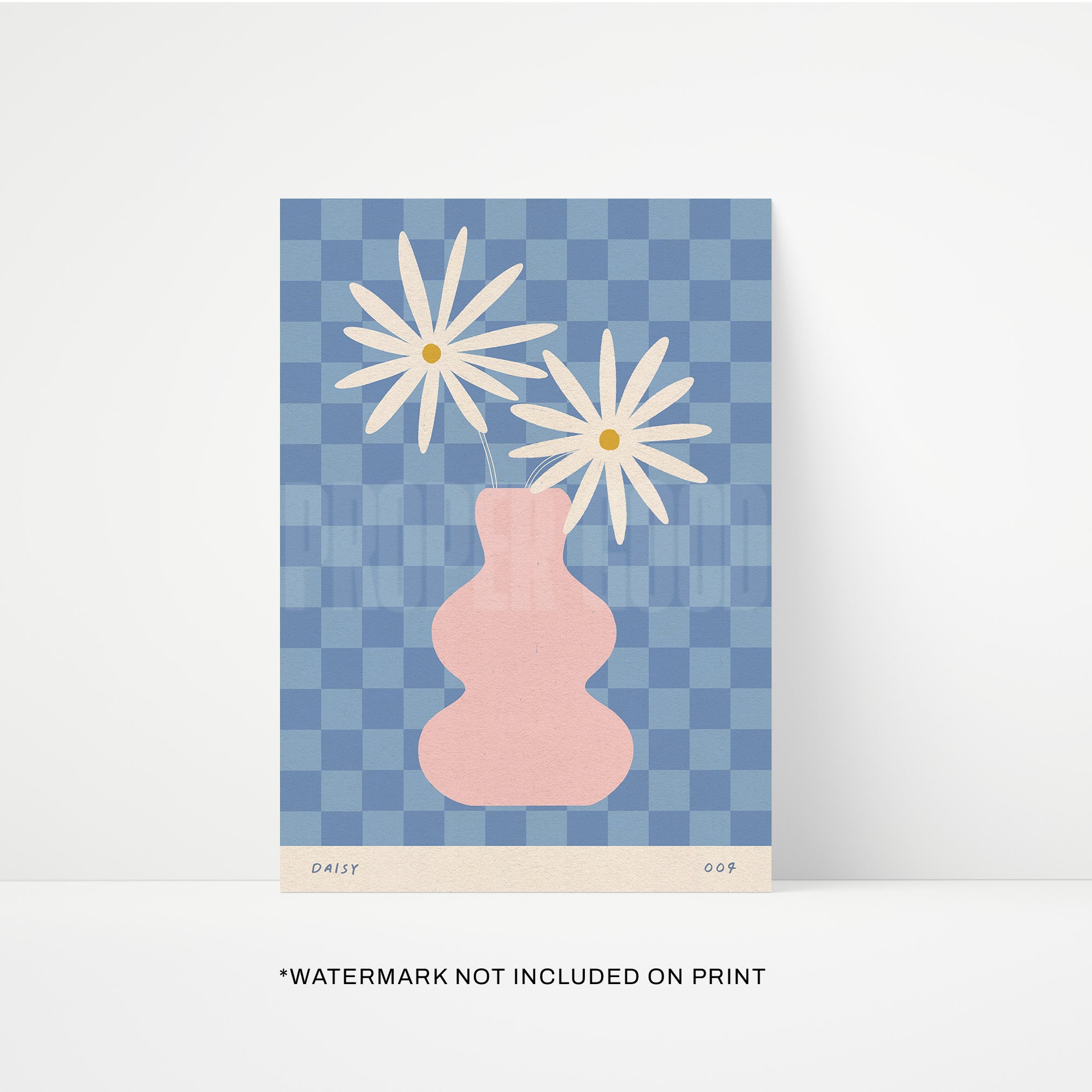 Daisy April Birth Flower Print