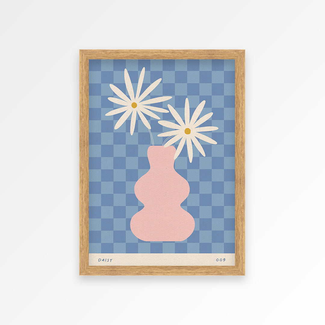 Daisy April Birth Flower Print