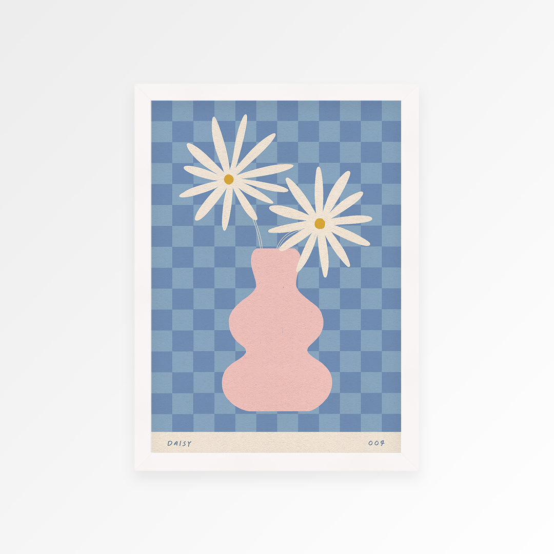 Daisy April Birth Flower Print