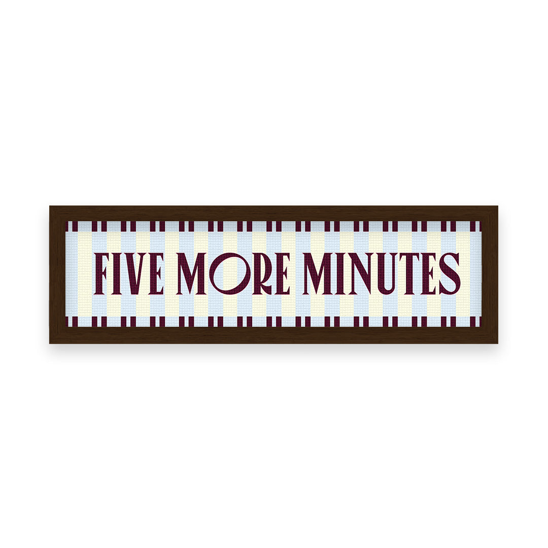 Five More Minutes Panoramic Framed Print