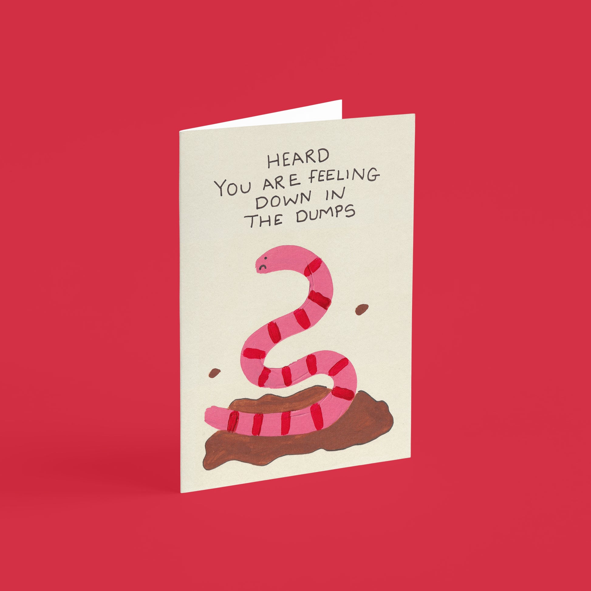 Feeling Down Worm Card