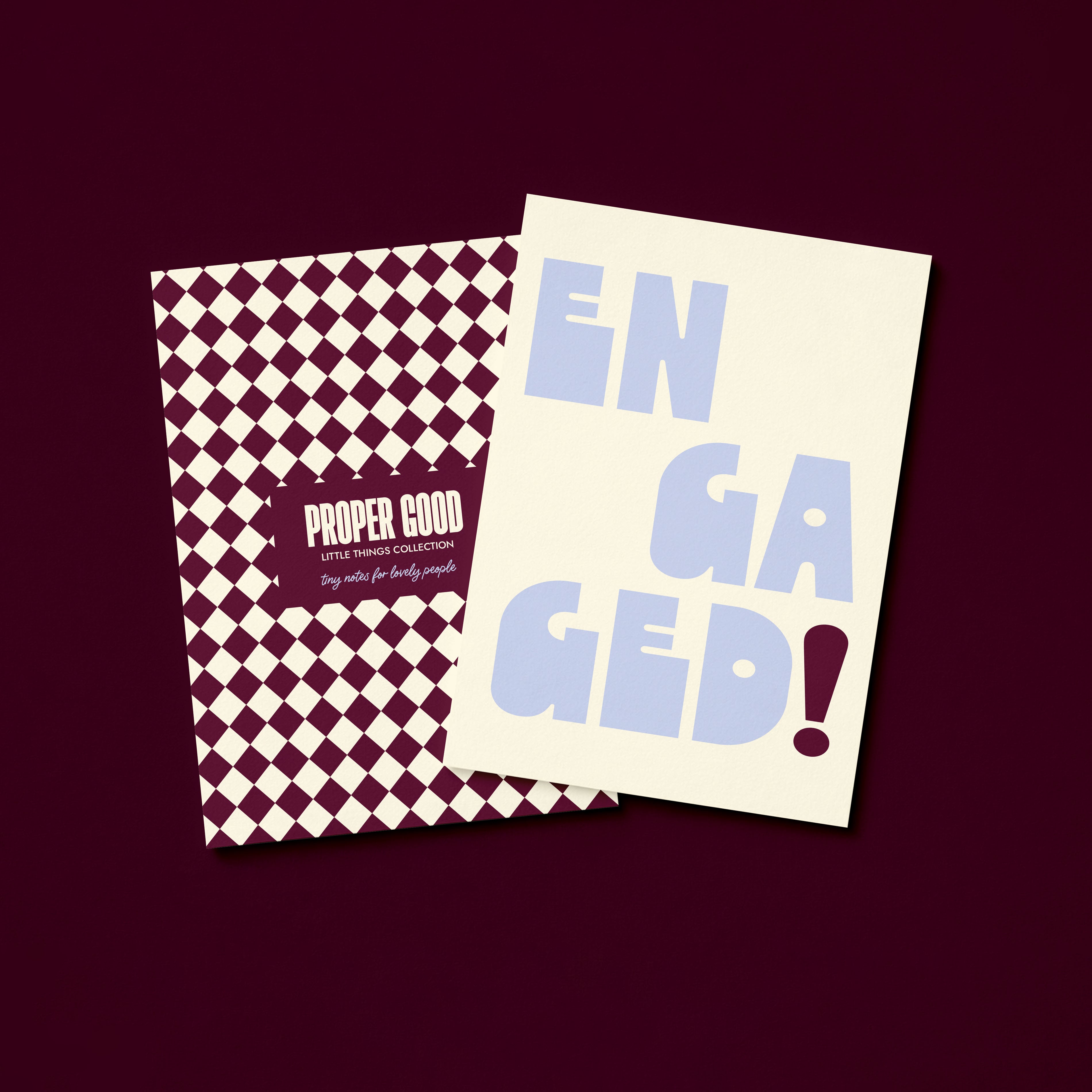 Mini Engagement Greetings Card