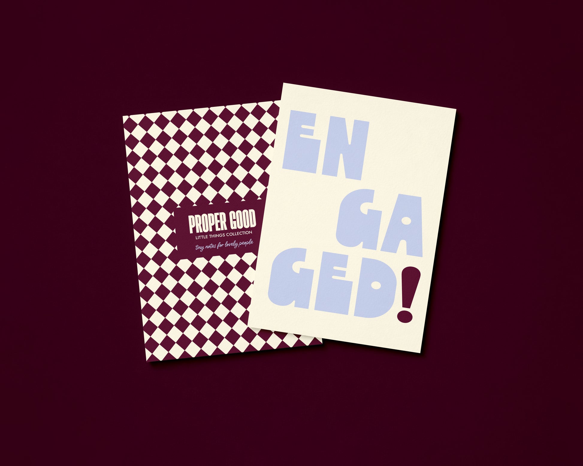 Mini Engagement Greetings Card