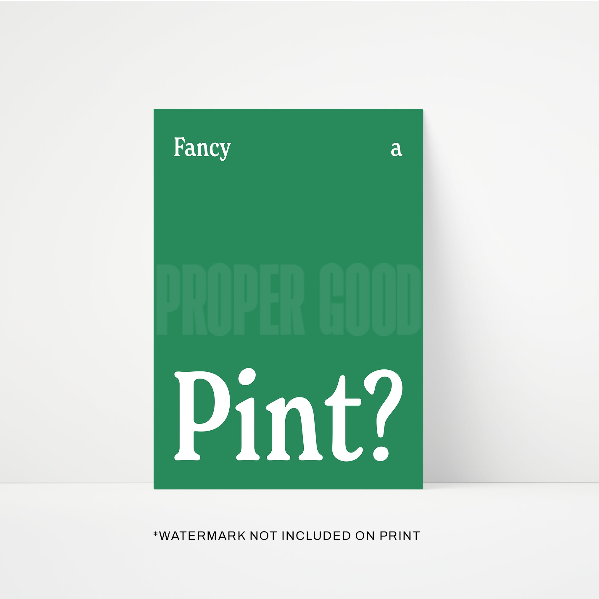 Fancy A Pint Print | STUDIO SALE