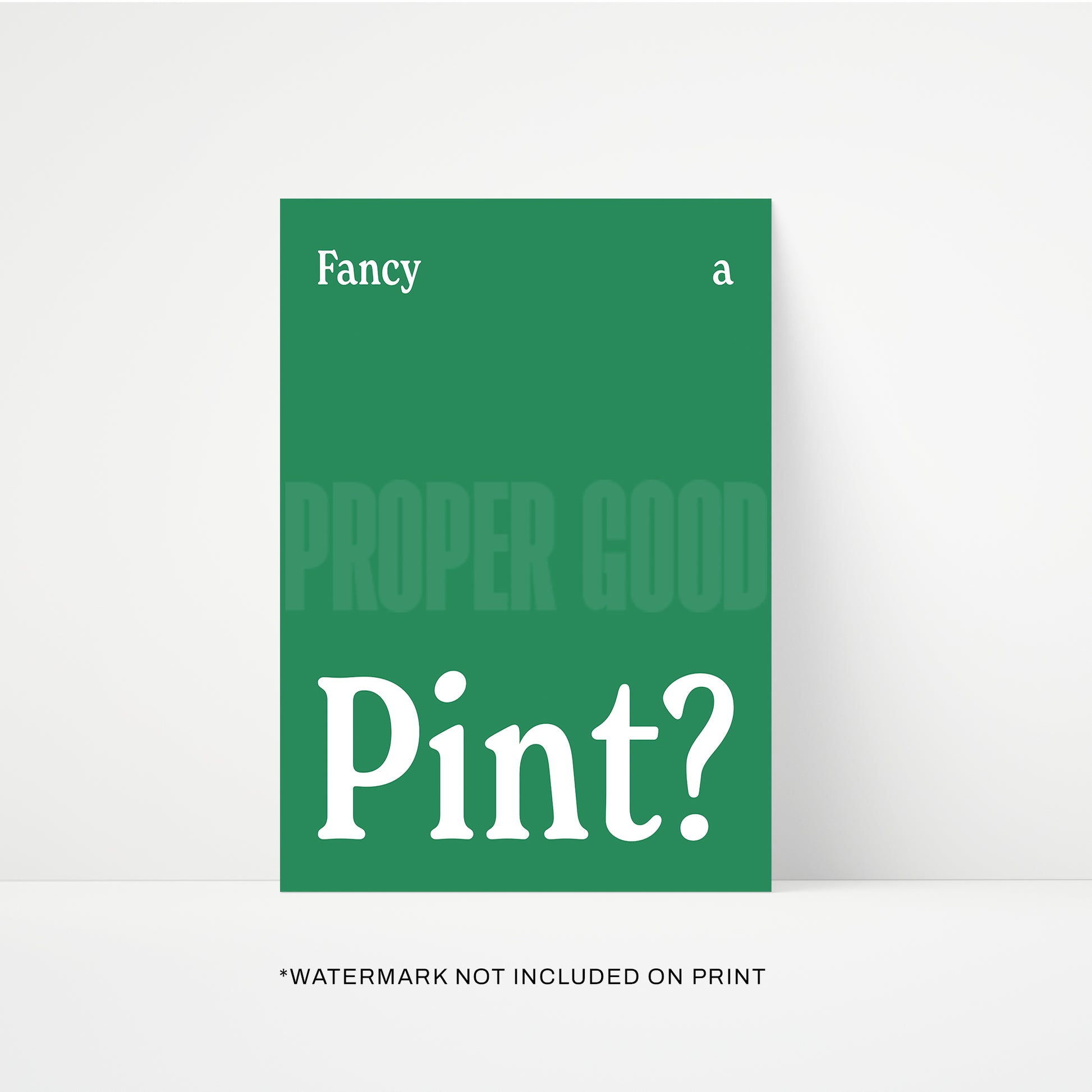 Fancy A Pint Print | STUDIO SALE