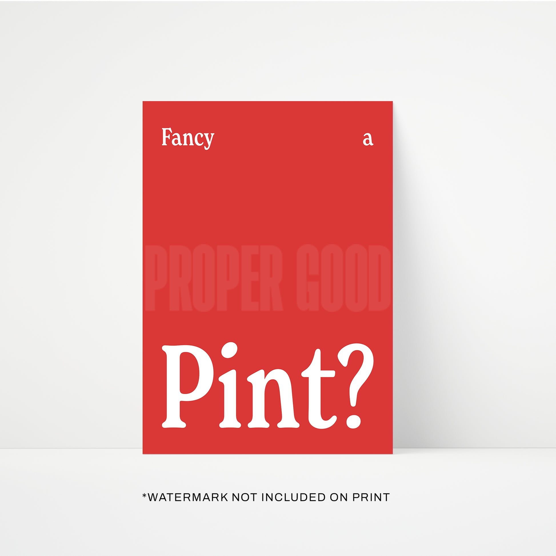 Fancy A Pint Print | STUDIO SALE