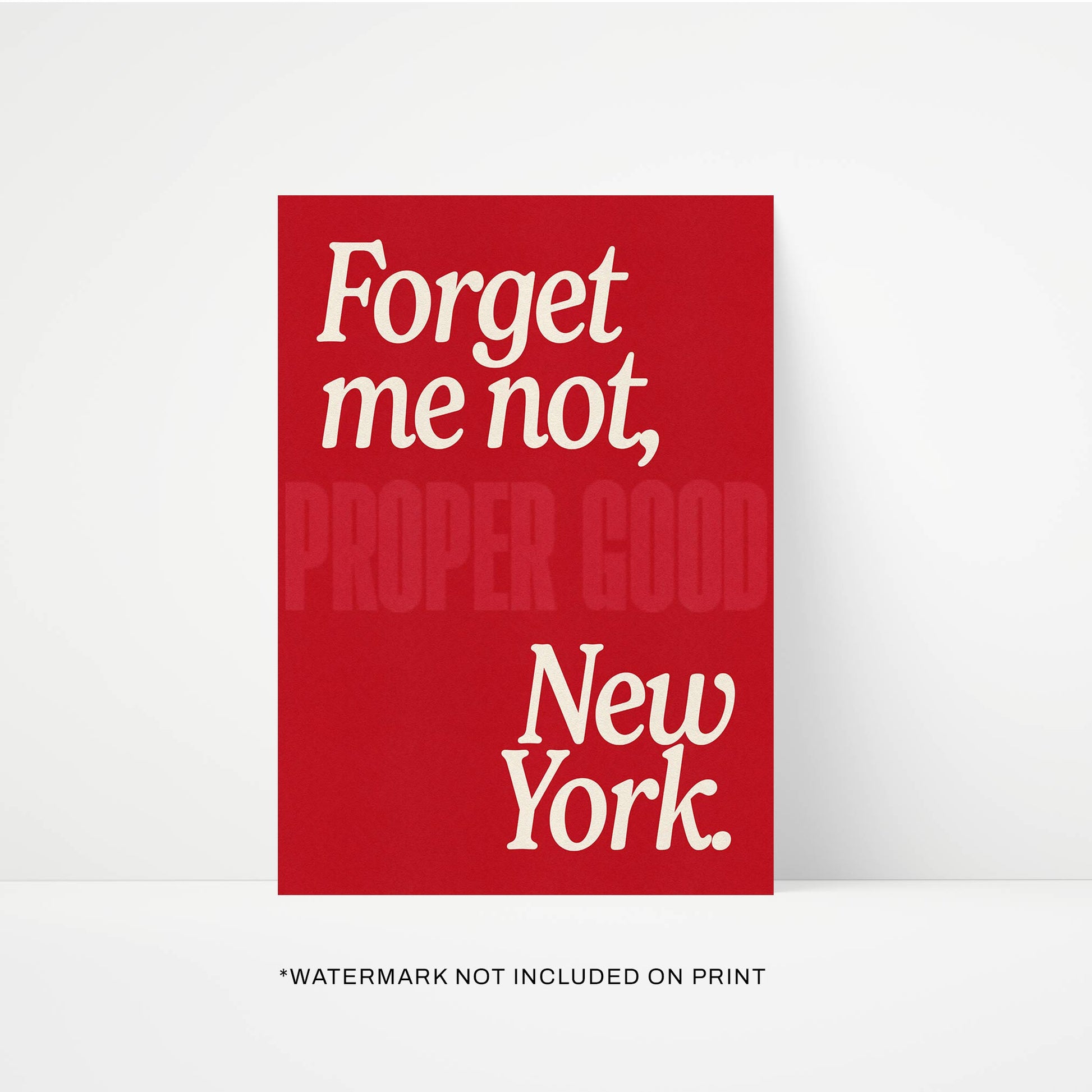 Forget Me Not New York Art Print