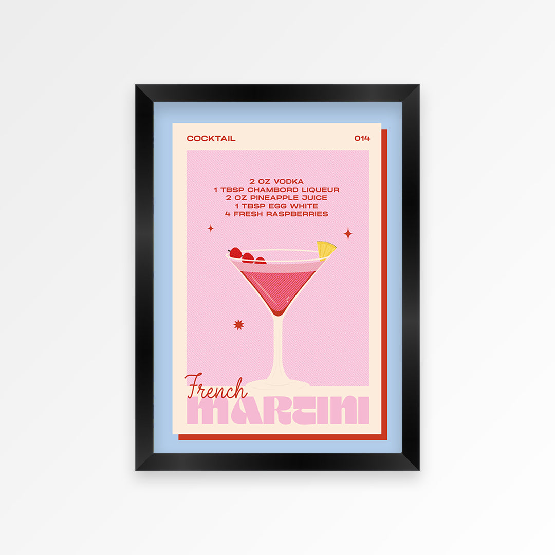 French Martini Print
