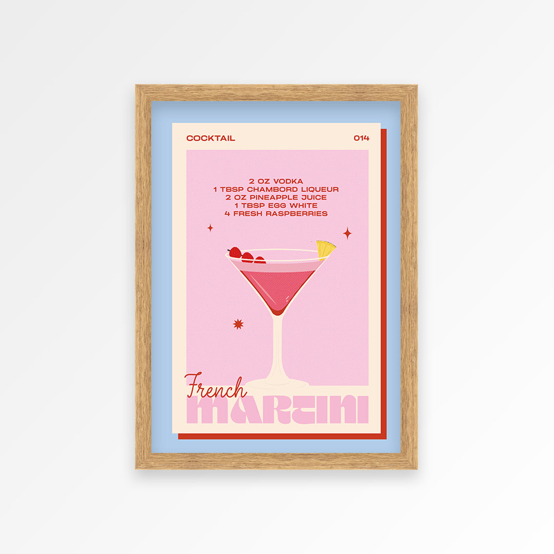 French Martini Print