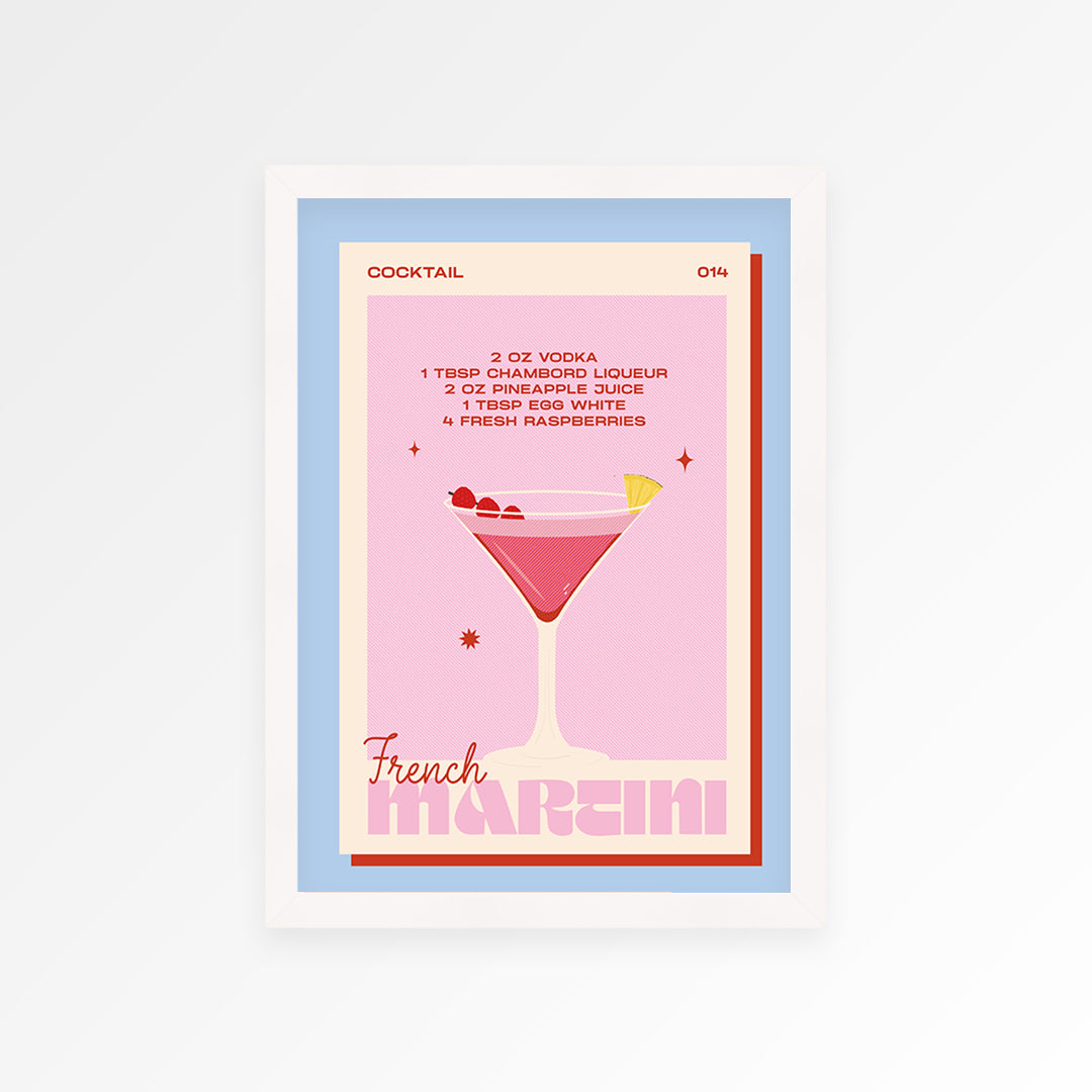 French Martini Print