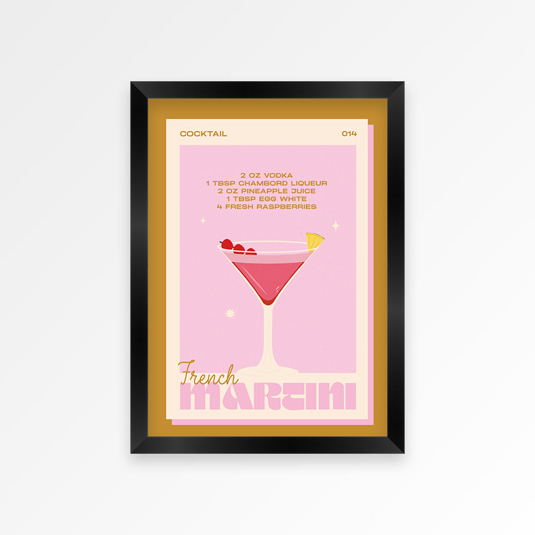 French Martini Print
