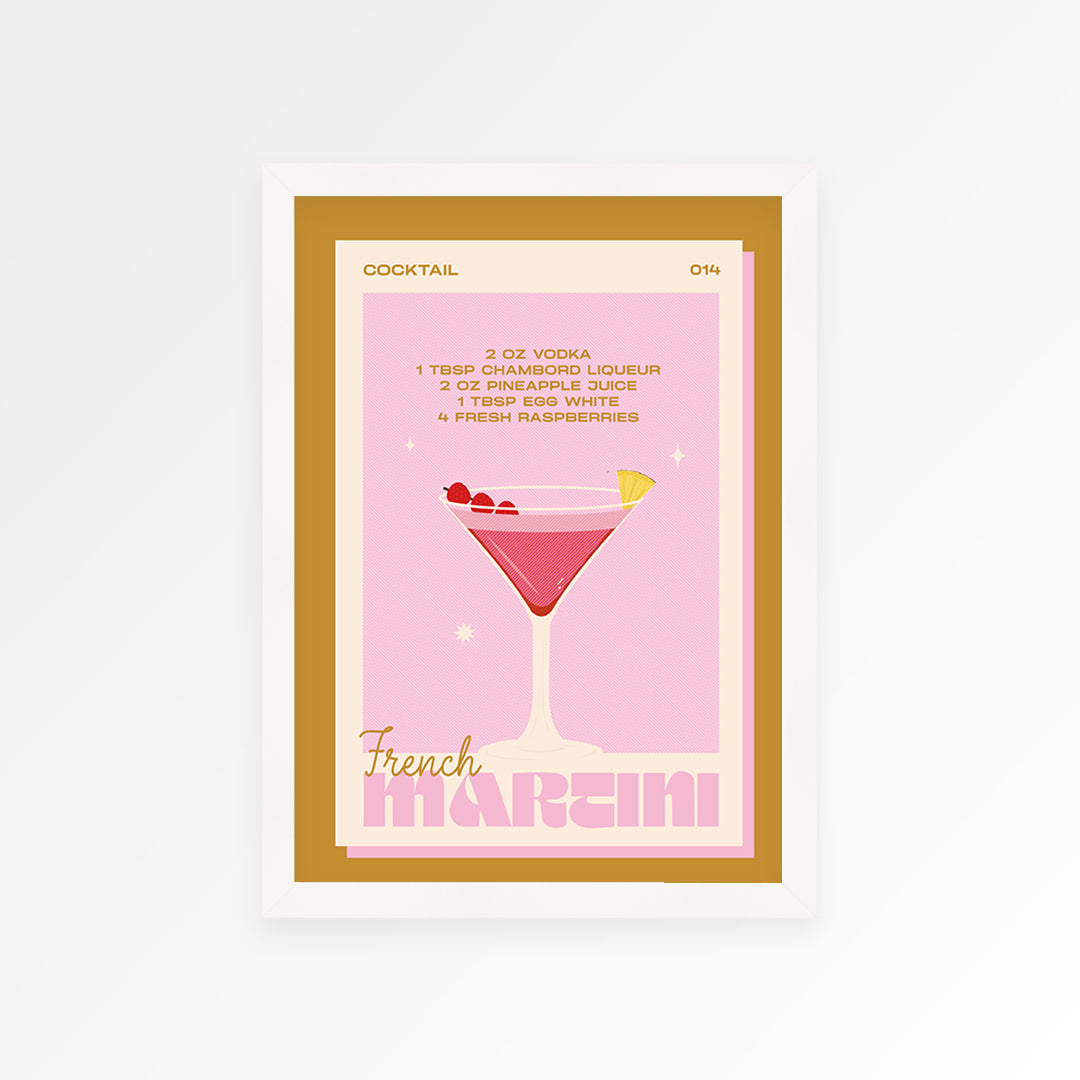 French Martini Print