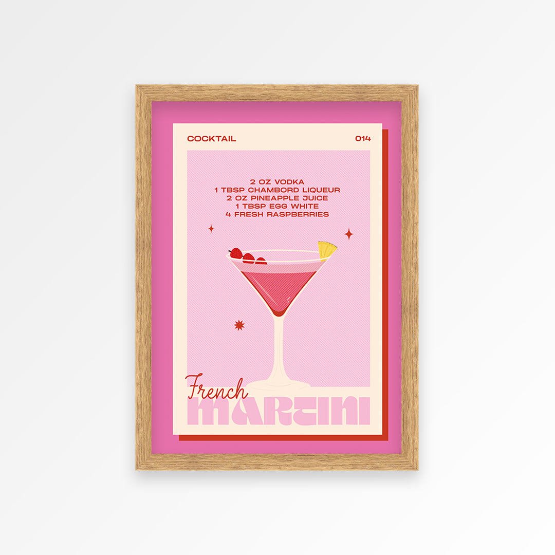 French Martini Print