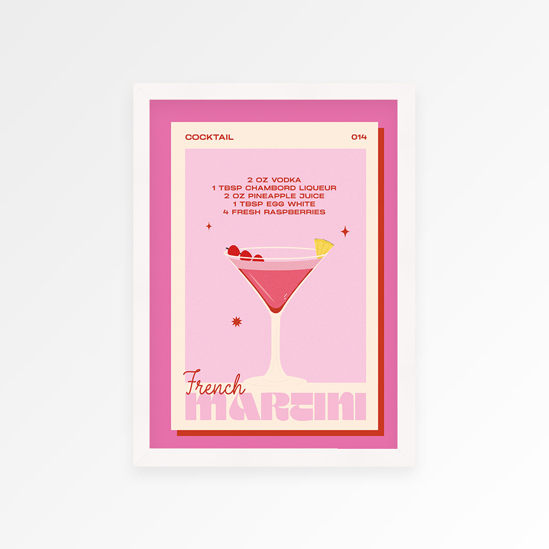 French Martini Print