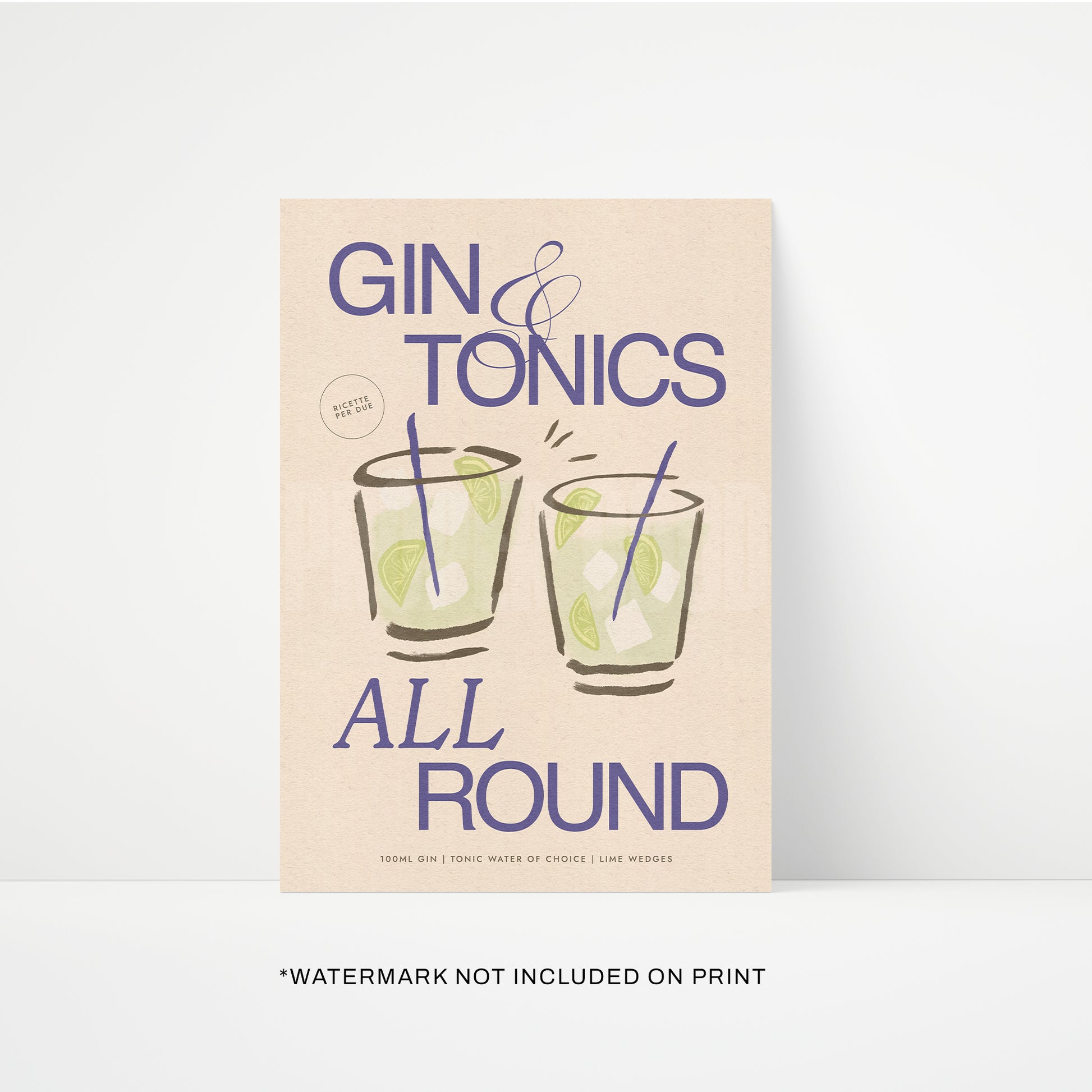 Gin & Tonic Print