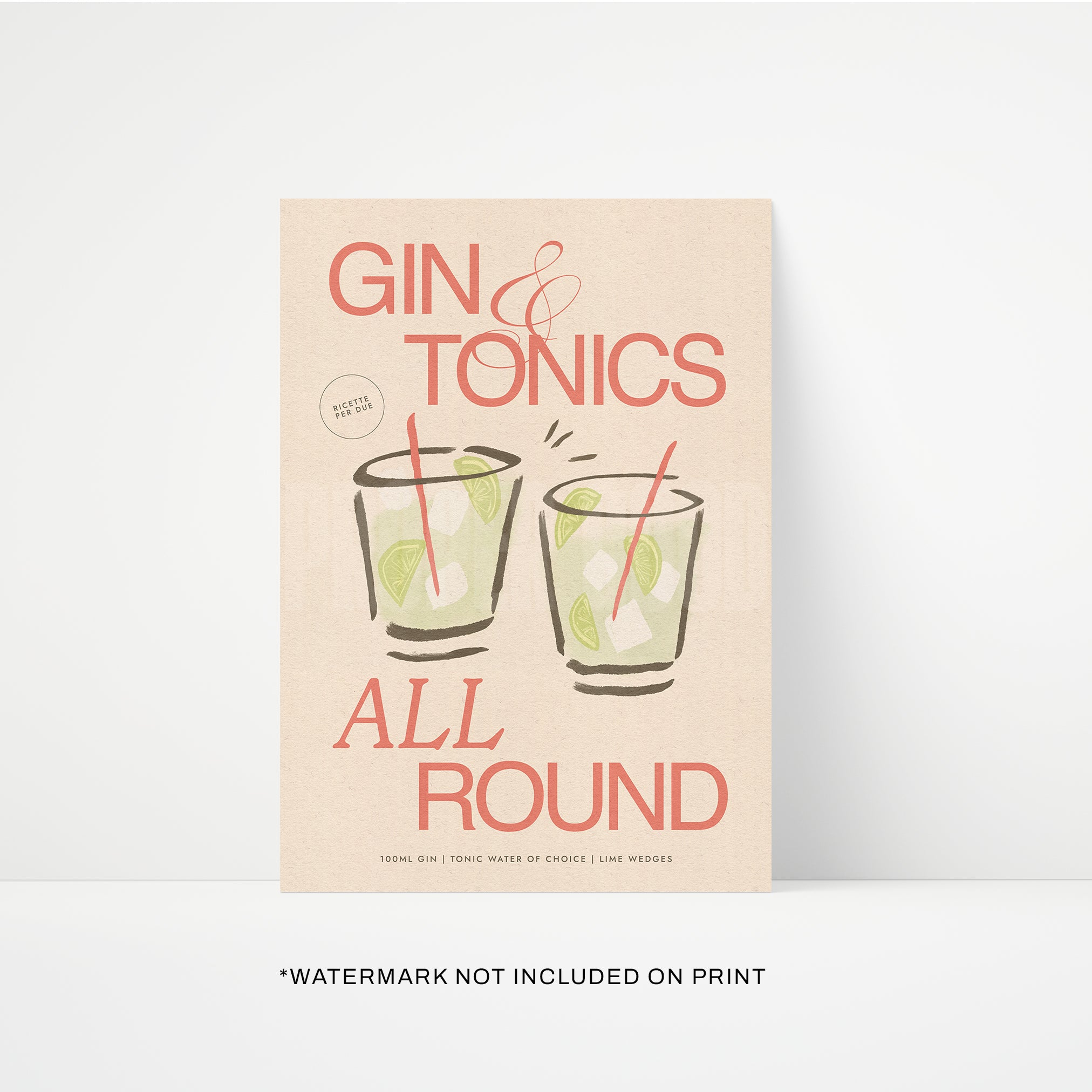 Gin & Tonic Print