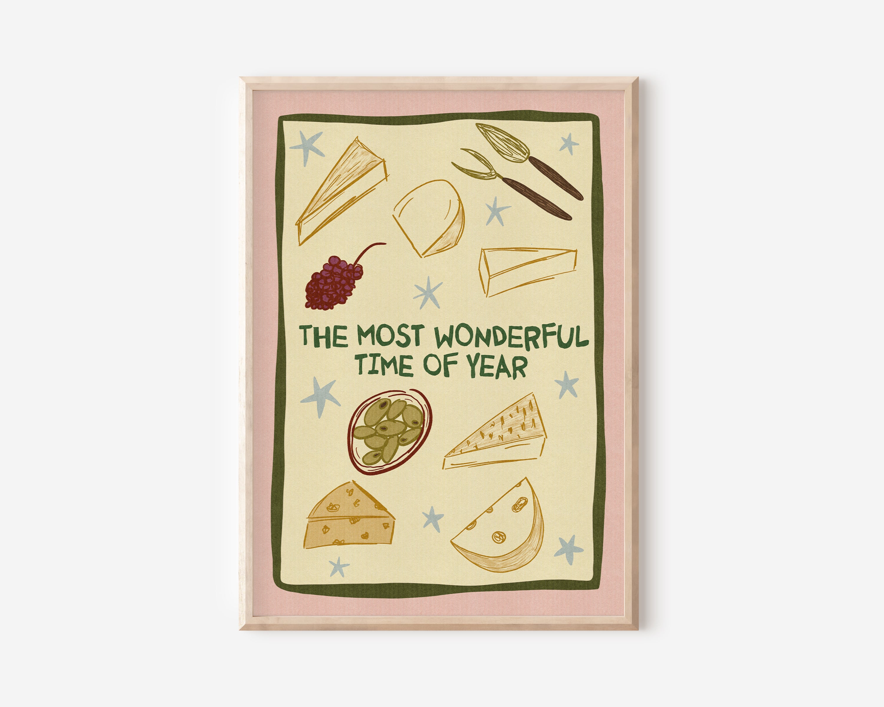 Christmas Cheese Print