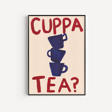 Cuppa Tea Hand Painted Print